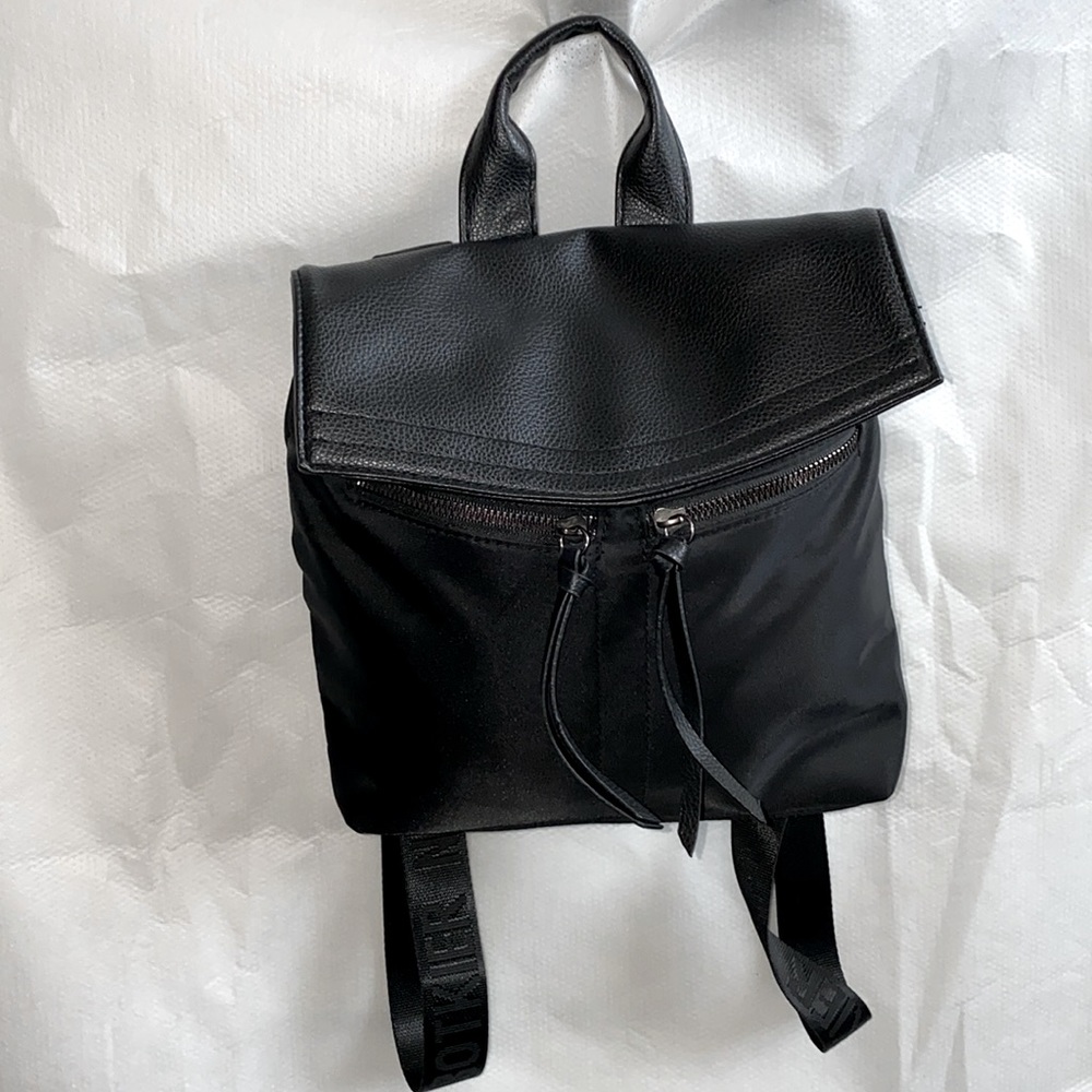Botkier Black Nylon & Leather Backpack EUC